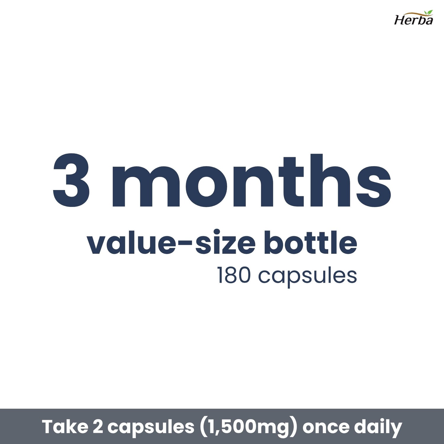 Herba Glycine Supplement 750mg - 180 Capsules - &gt;99% Ultra Pure Glycine Capsules | Made in Canada