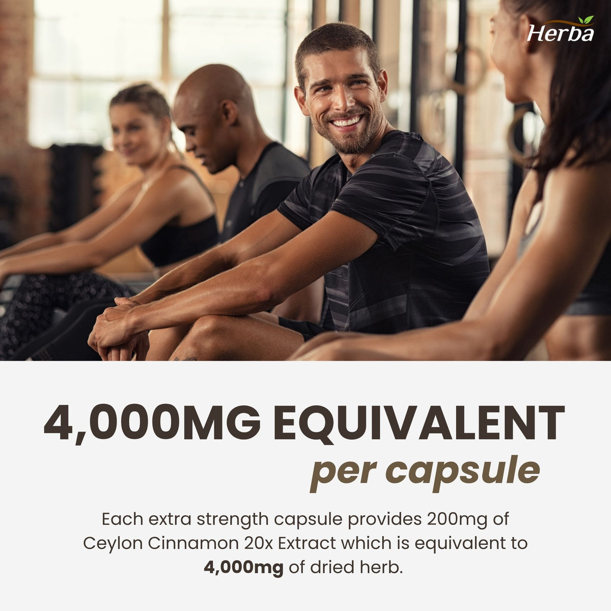 Gélules de cannelle de Ceylan 4000 mg - 180 gélules végétales | Extrait 20:1 | Fabriqué au Canada