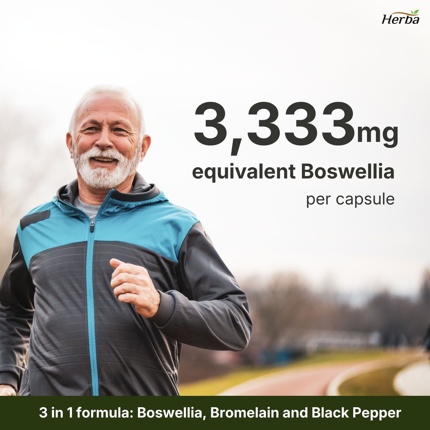 Boswellia Serrata Capsules with Bromelain Supplement - 120 Capsules
