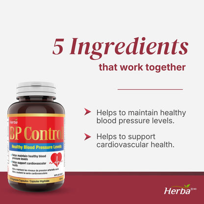Contrôle de la pression sanguine - 90 capsules | Supplément de soutien de la pression sanguine