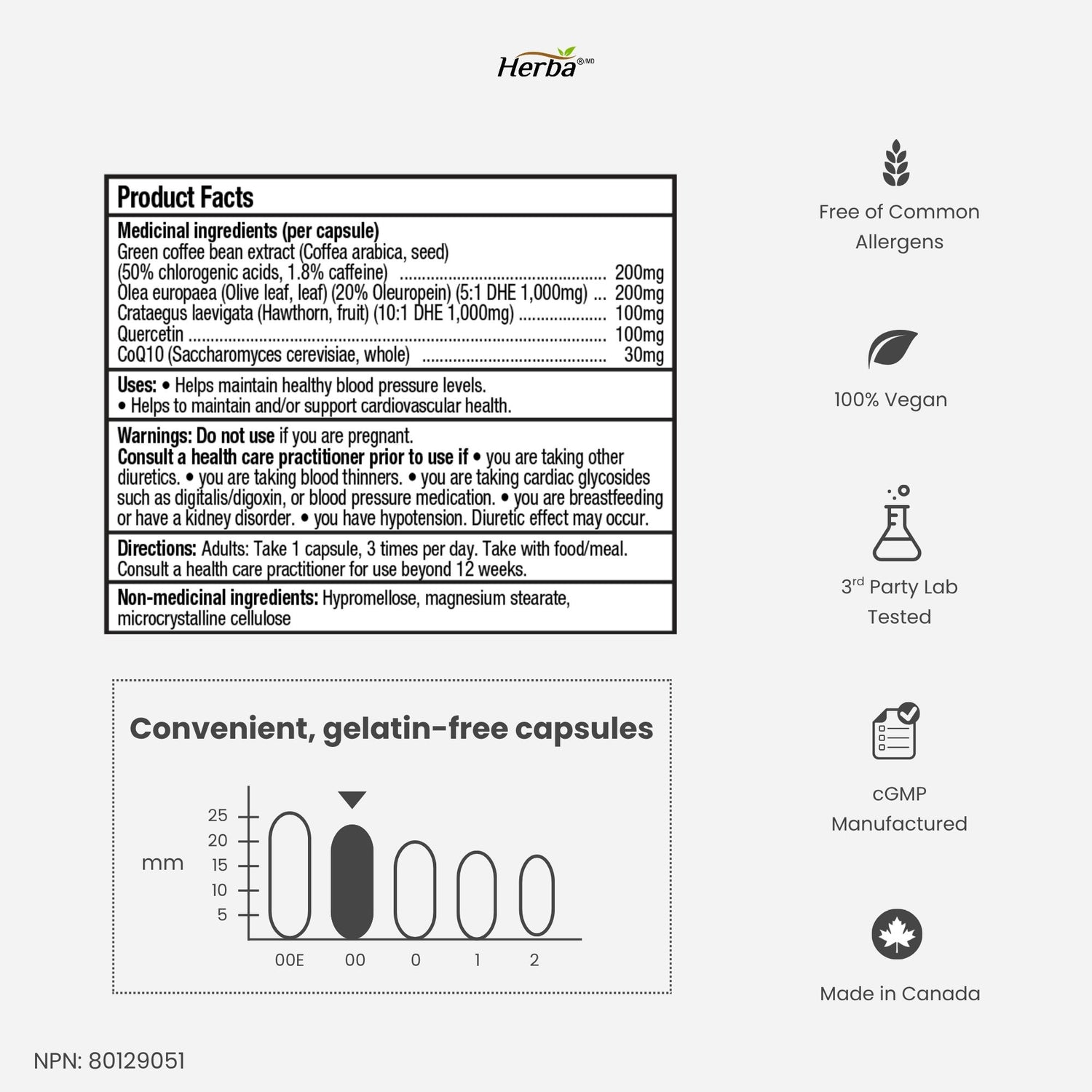 Contrôle de la pression sanguine - 90 capsules | Supplément de soutien de la pression sanguine