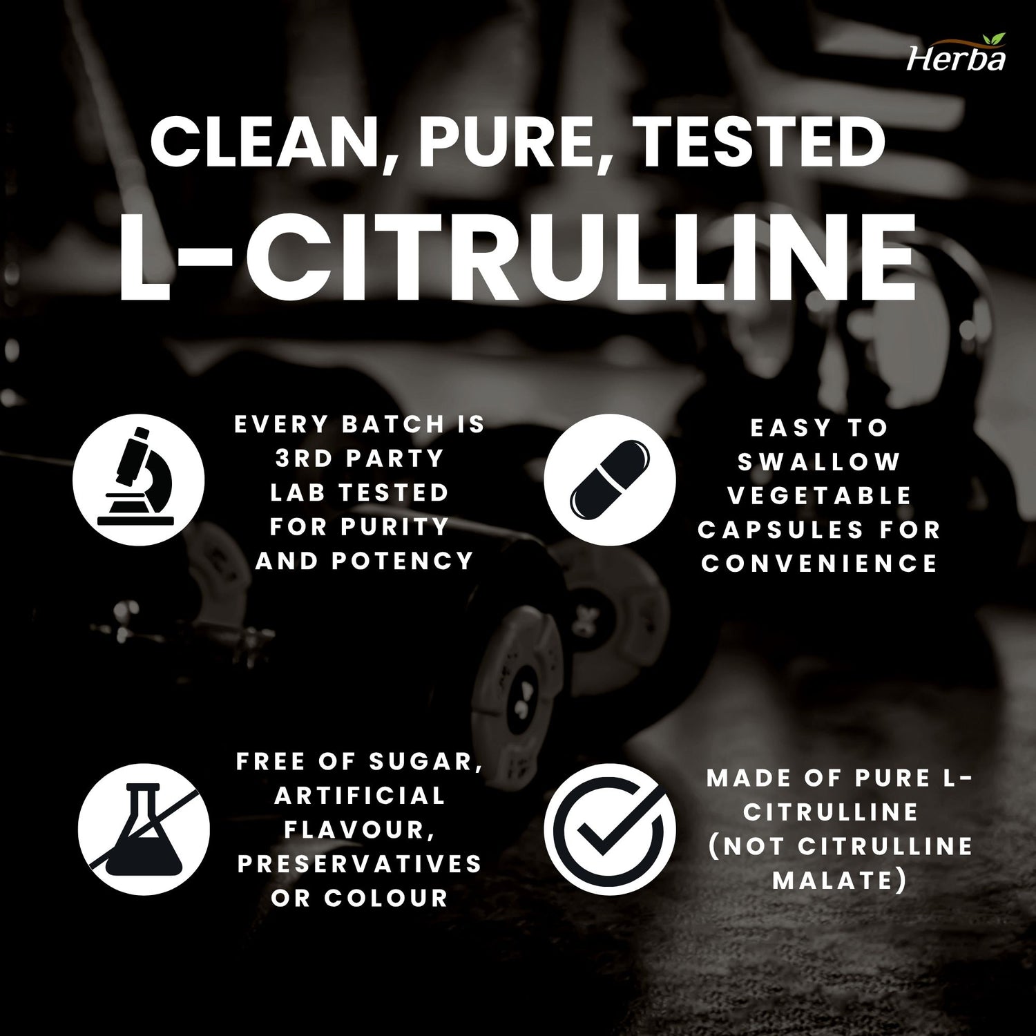 Supplément L-Citrulline 750 mg – 180 Gélules Végétales | Fabriqué au Canada