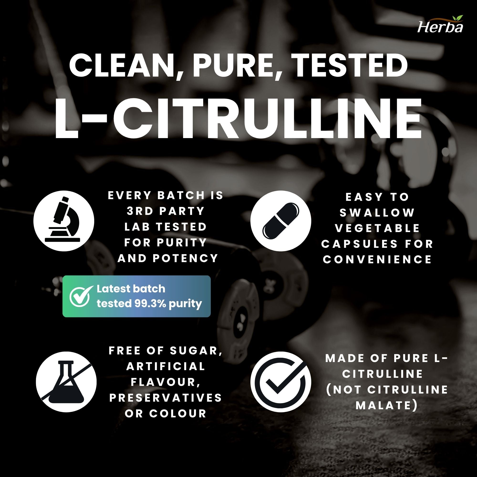 Supplément L-Citrulline 750 mg – 180 Gélules Végétales | Fabriqué au Canada