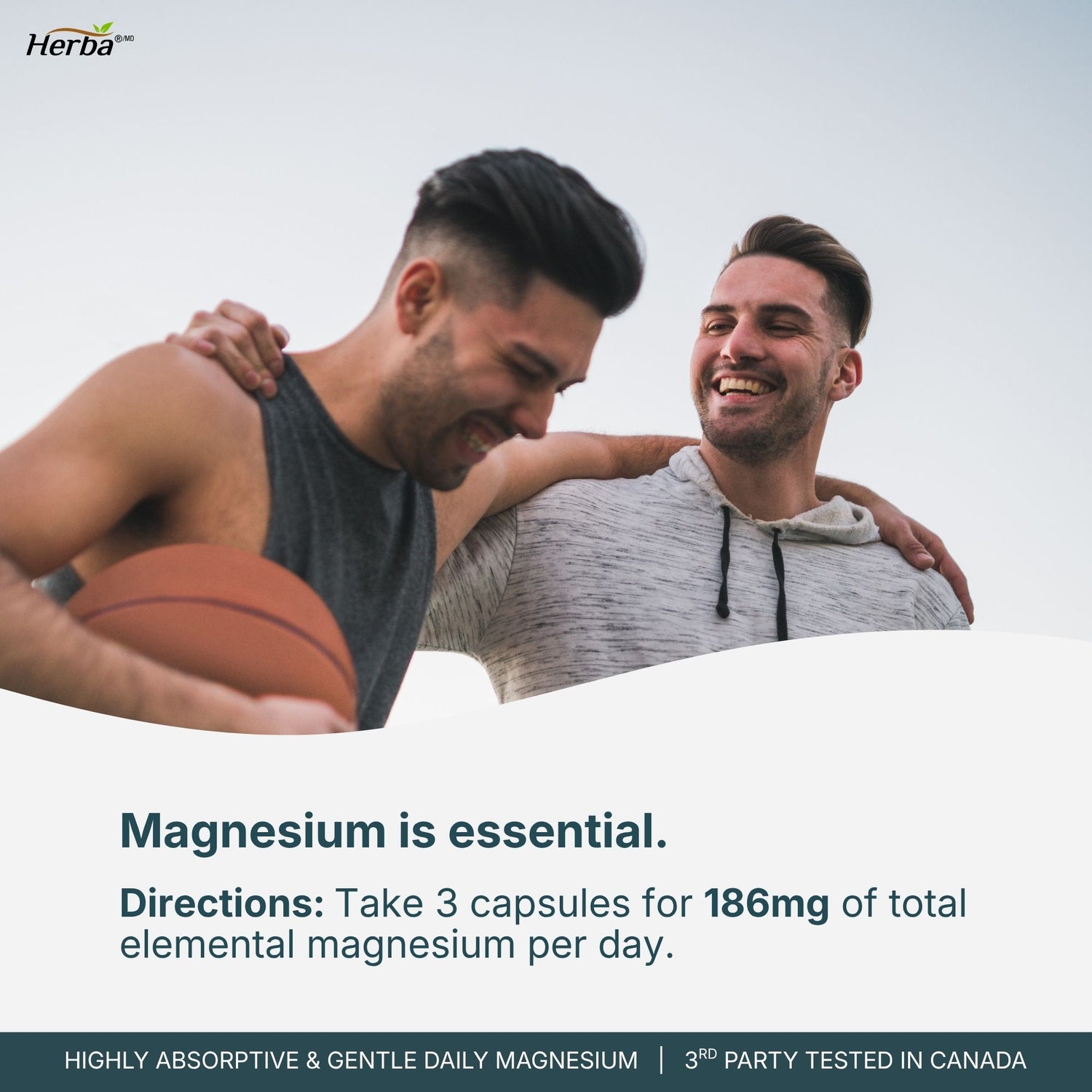 Magnesium L-Threonate Supplement – 186mg | Made in Canada | 180 Vegetable Capsules