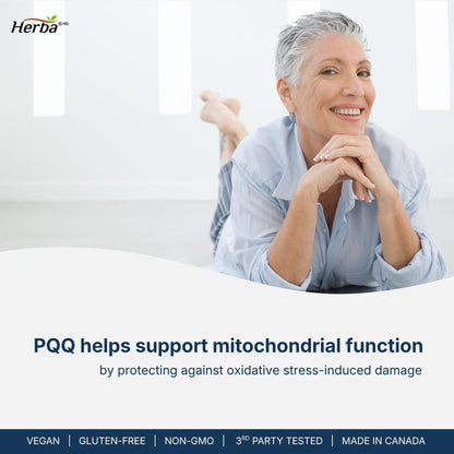 PQQ Supplement 20mg - 60 Capsules | Made in Canada