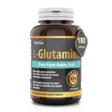 L-Glutamine Capsules 750mg – 180 Vegetable Capsules | 3,000mg Per Serving