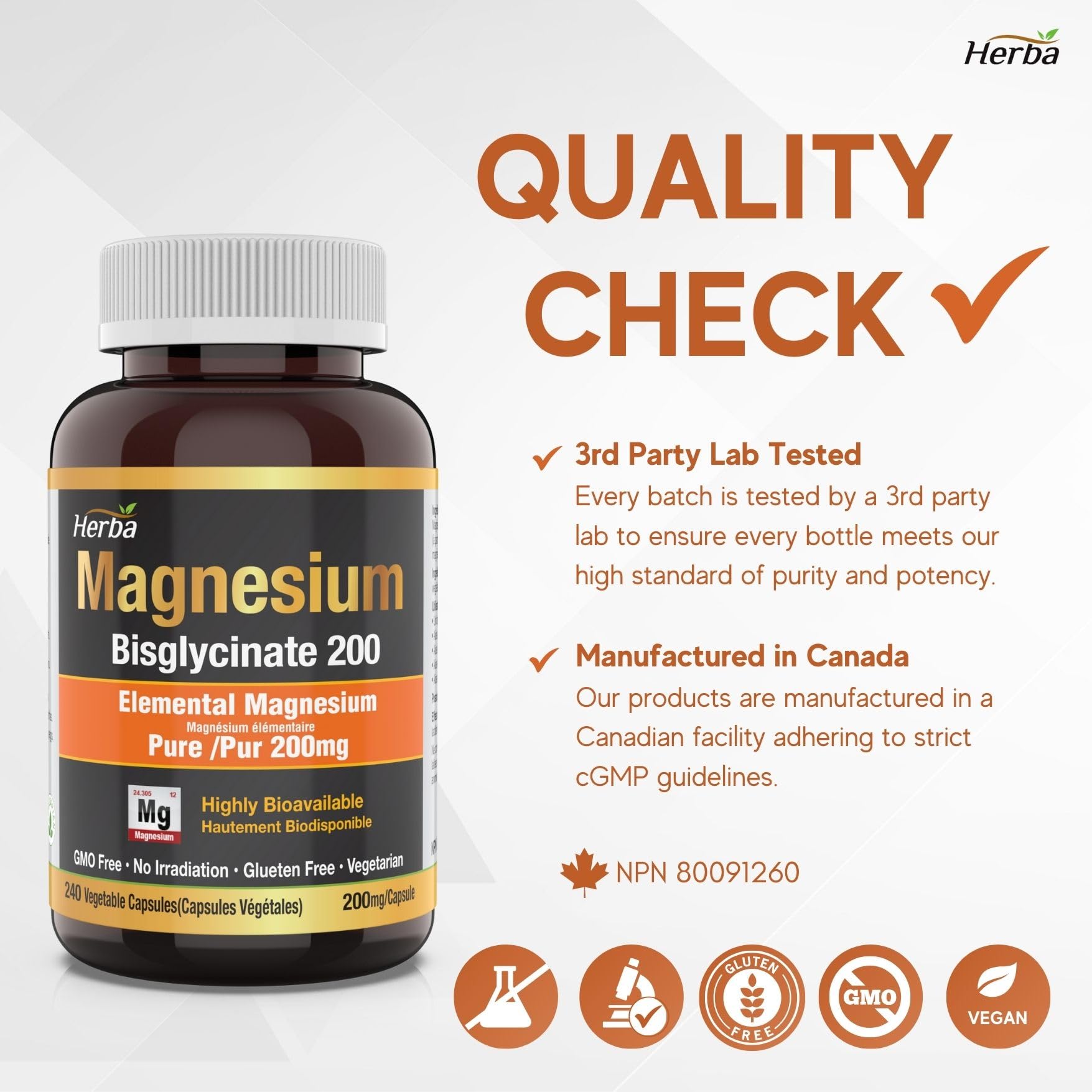 Complément Magnésium Bisglycinate BULK - 180 Comprimés - Date Péremption 02/2026