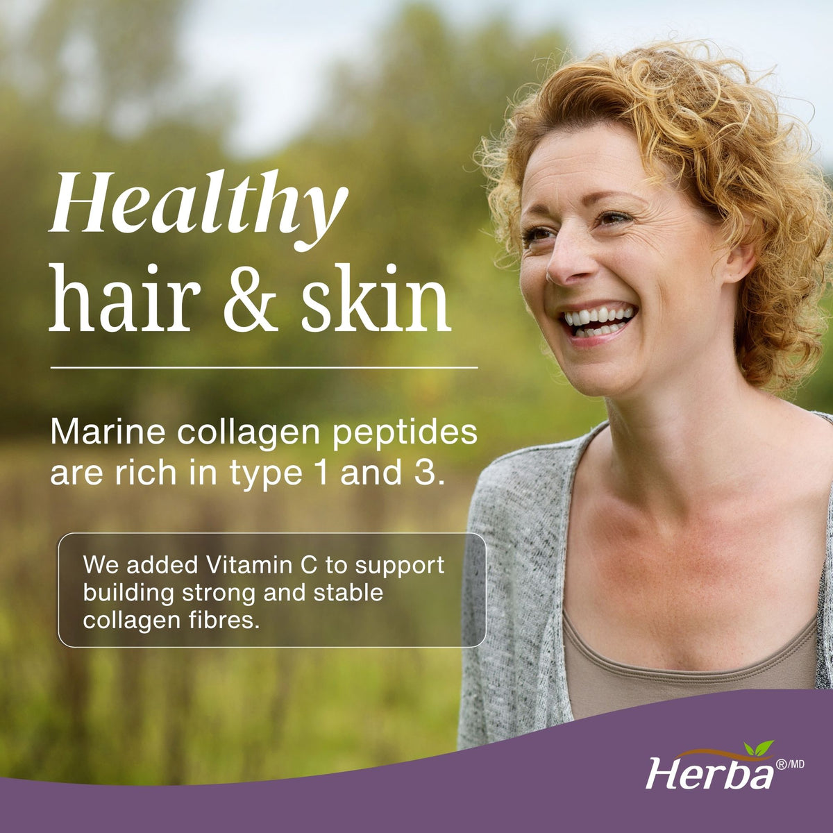 Marine Collagen Powder with Hyaluronic Acid, Vitamin C, and Biotin – 305g | Made in Canada