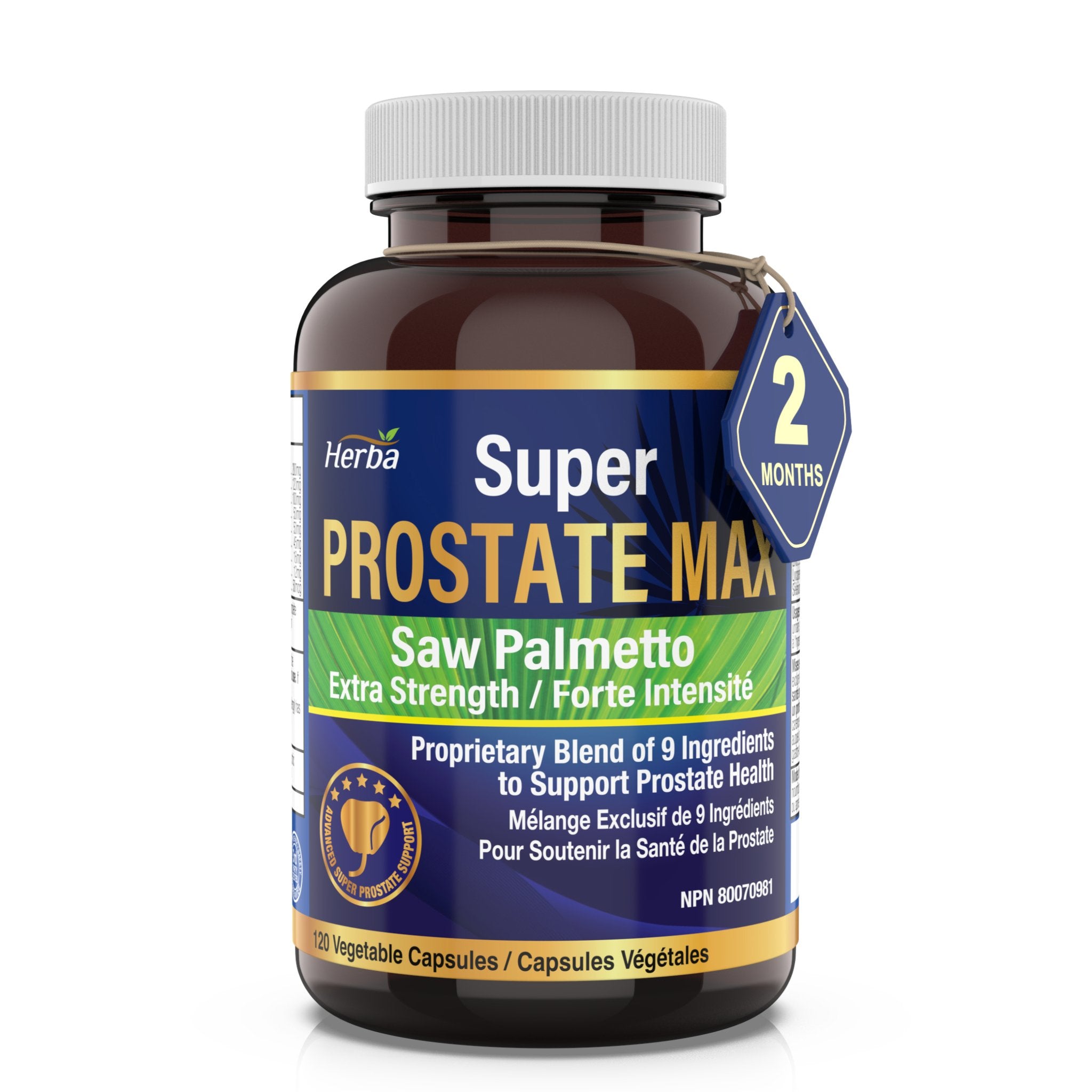 Prostate Max - Prostate Supplement for Men – 120 Capsules | 9 Natural ...