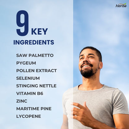 Prostate Max - Prostate Supplement for Men – 120 Capsules | 9 Natural Ingredients