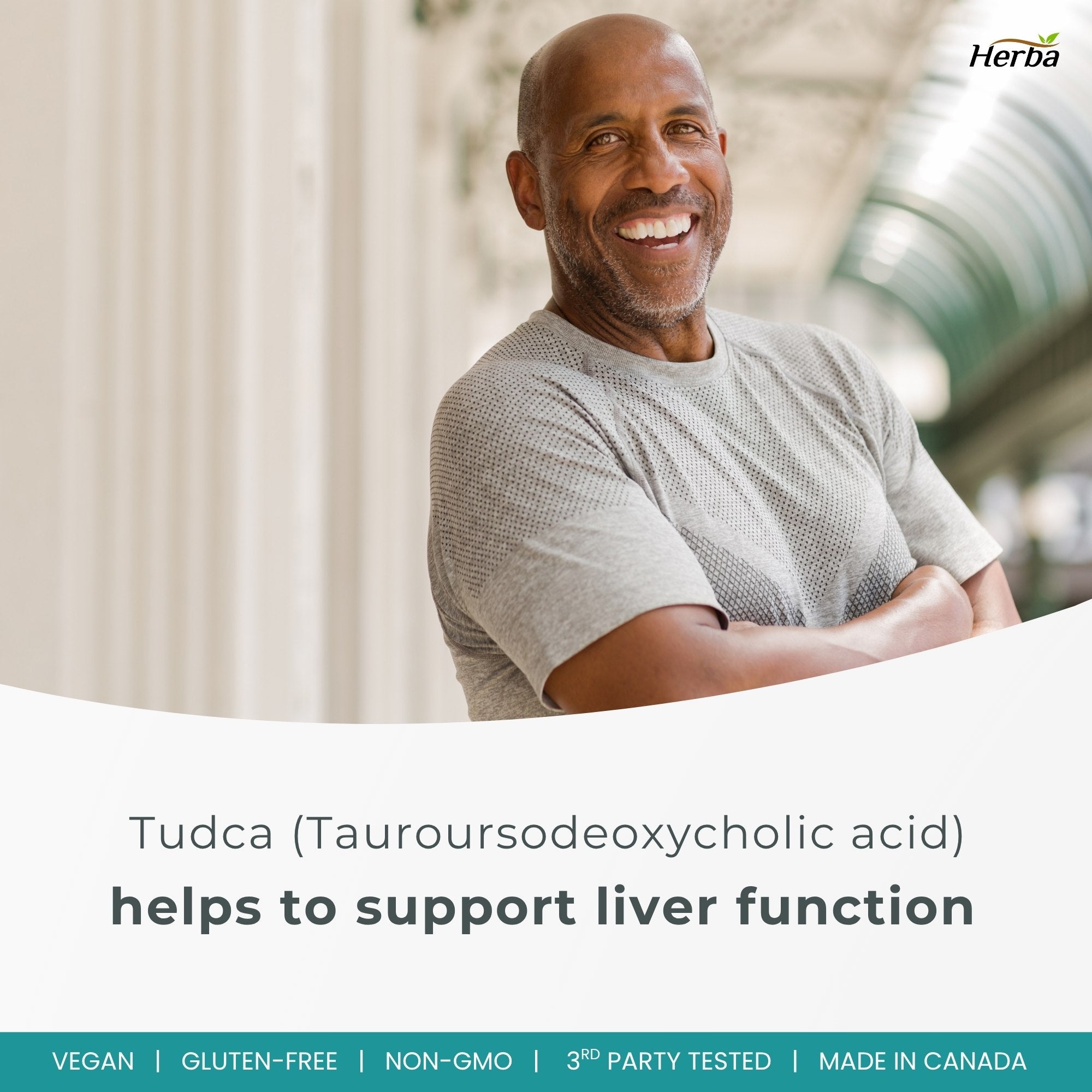 TUDCA Supplement for Liver – 60 Capsules | 250mg TUDCA + Choline | Made in Canada