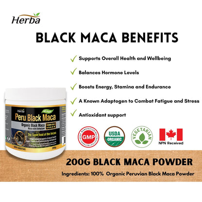 buy black maca powder made in Canada