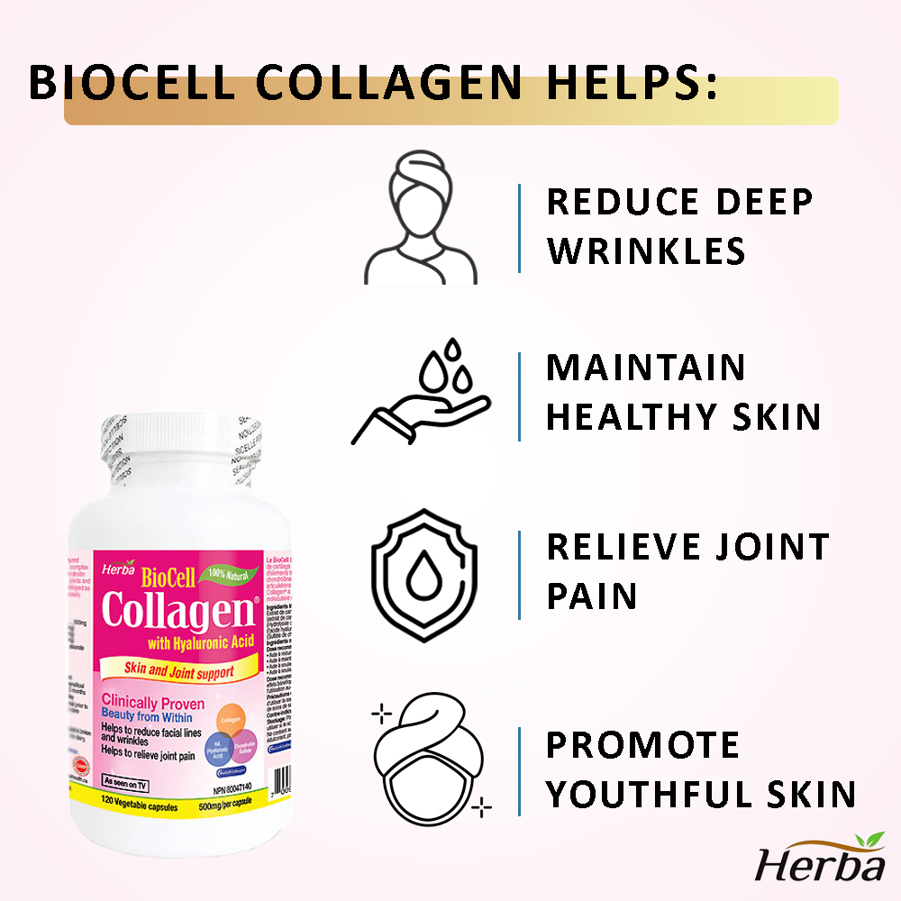 Herba BioCell Collagen, 120 Vegetable Capsules