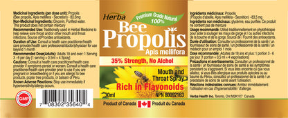 Herba Bee Propolis Spray 30ml - No Alcohol