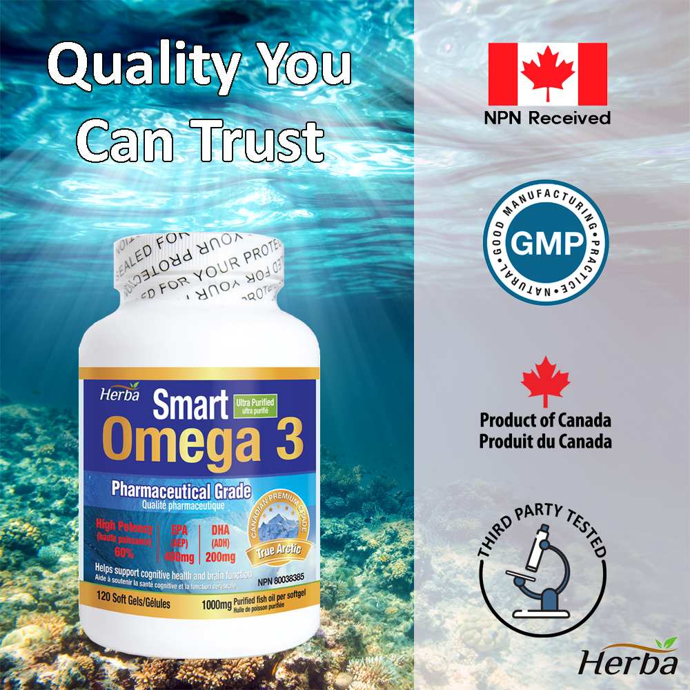 Omega 3 Fish Oil Capsules 1000mg – 120 Soft Gels | Ultra Purified and High Potency 60% (EPA 400mg DHA 200mg)